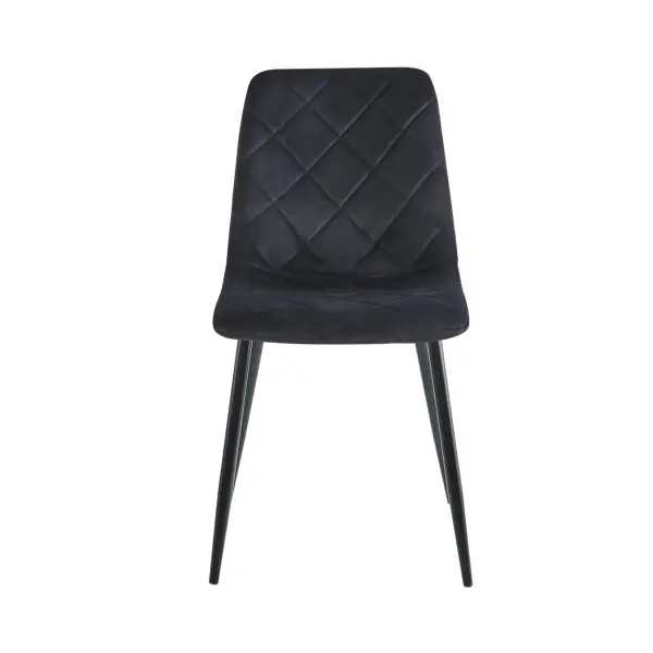 Krzesło tapicerow 1ane czarny nogi czarny K6-FX